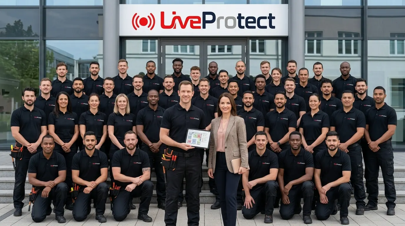 Équipe d'installateurs partenaires LiveProtect